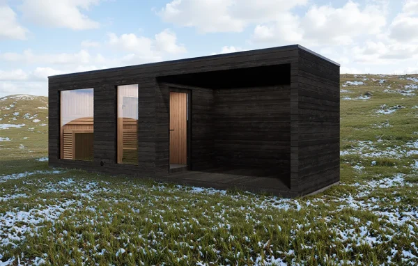 Prima Therma SGT – Gartensauna mit Vorraum und Terrasse