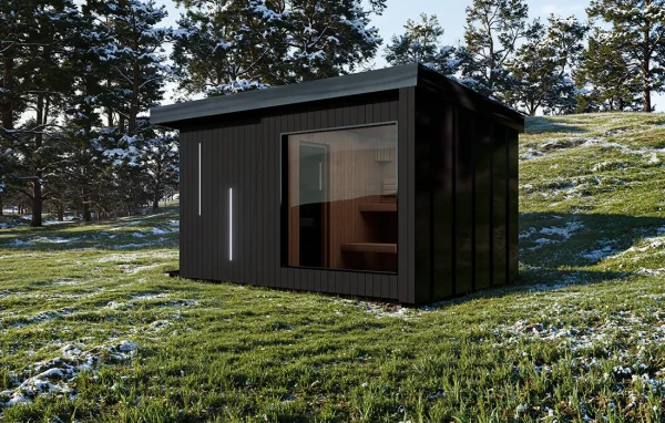 Gartensauna Therma Imperia – Modell mit Dusche (SP)