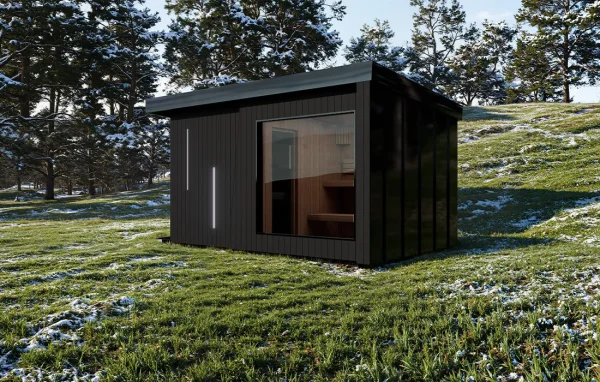 Gartensauna Therma Imperia – Modell mit Sanitärbereich